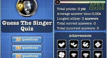 Guess the singer quiz free