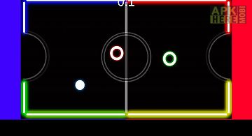 Neon table hockey