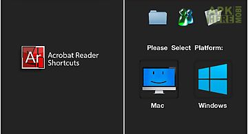 Shortcuts acrobat reader