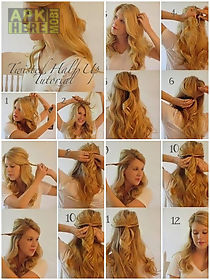 easy hairstyle step by step