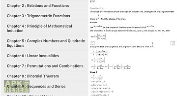 Maths xi solutions for ncert