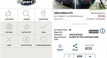 Copart mobile