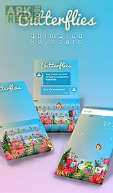 butterflies animated keyboard