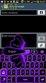 go keyboard purple neon theme
