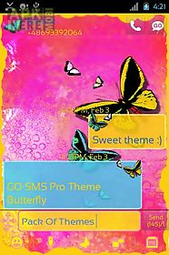 theme butterfly for go sms