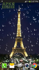 rainy paris  pro live wallpaper