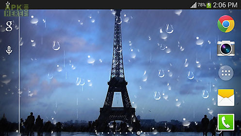 rainy paris  pro live wallpaper