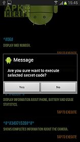secret codes for android