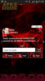 go sms pro theme red smoke
