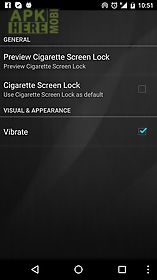 cigarette screen lock