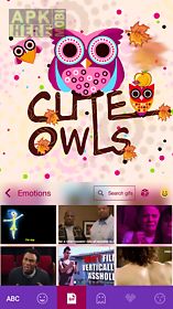 cute owls for emoji ikeyboard