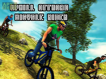 uphill offroad bicycle rider