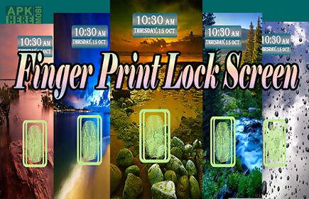 fingerprint screen lock prank