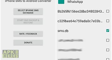 Isms2droid - iphone sms import