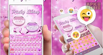 Pinky shiny go keyboard theme