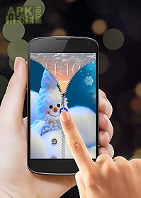 snowman zipper screen lock