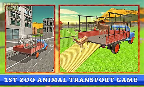 transport truck: zoo animals