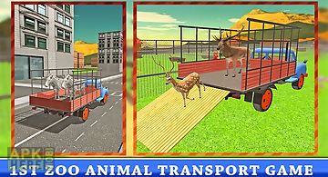 Transport truck: zoo animals