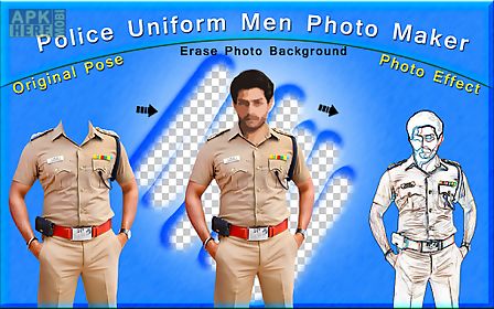 police uniform men photo maker