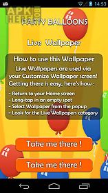 party balloons live 3d wallpaper live wallpaper