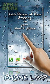 rain drops on your phone  live wallpaper