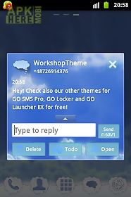 go sms theme clouds sky