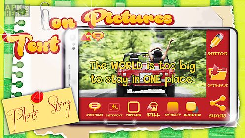 text on pictures – photo story