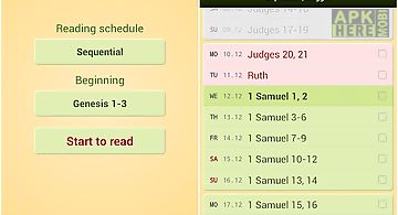 Bible reading schedule