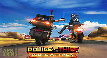 Police vs thief: moto attack