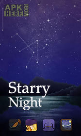 starry night go launcher theme