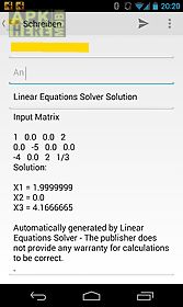 linear equations solver