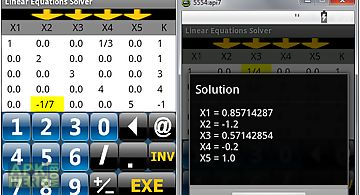 Linear equations solver