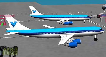 Flight simulator airplane 3d