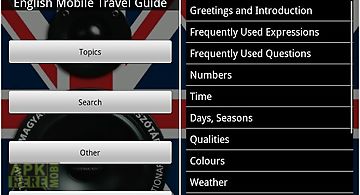 English mobile travel guide