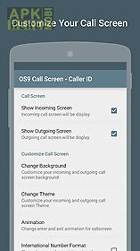 caller screen os9 id themes