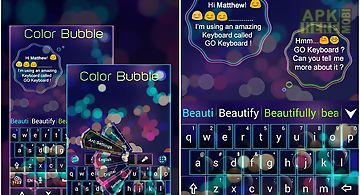 Color bubble go keyboard theme