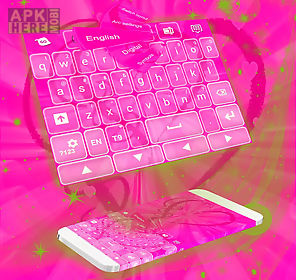 keyboard pink heart