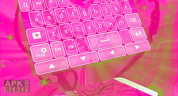 Keyboard pink heart