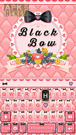black bow kika keyboard theme
