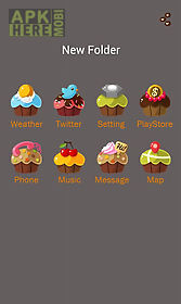 cupcakes go launcher theme