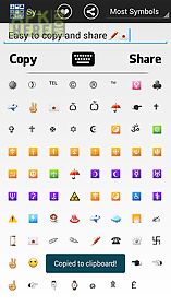 message symbols & characters