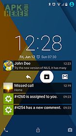 nils lock screen notifications