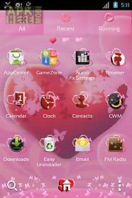 theme hearts for go launcher