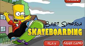 Bart simpson skateboarding