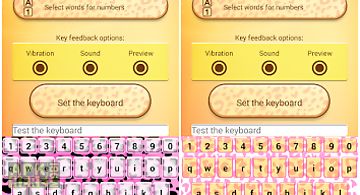 Cute cheetah keyboard theme