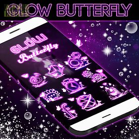 glow butterfly go launcher