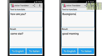 Italian english translator