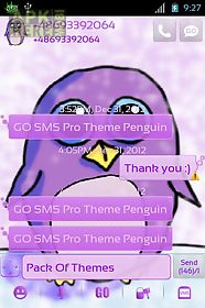 theme penguin for go sms pro