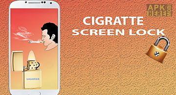 Cigarette smoke lock screen