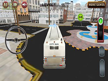 city bus parking 3d